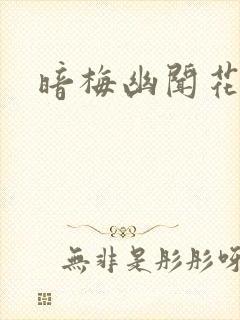 暗梅幽闻花