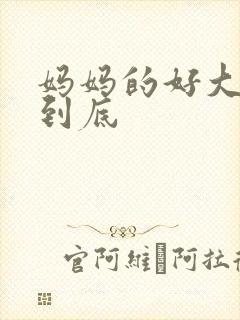 妈妈的好大够不到底封面