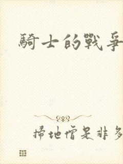 骑士的战争封面
