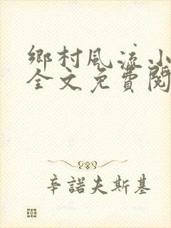 乡村风流小傻子全文免费阅读