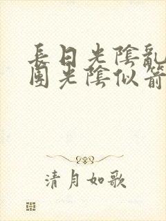 长日光阴乱作一团光阴似箭