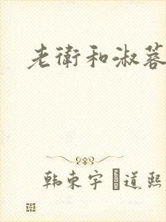 老卫和淑蓉封面