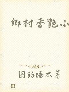 乡村香艳小说