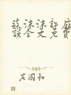 苏沫沫许庭川小说全文免费阅读