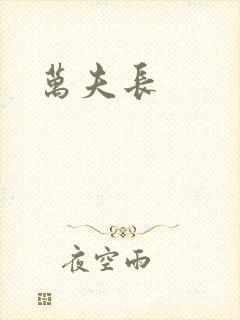 万夫长封面