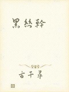 黑丝干