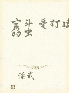 宫斗 爱打瞌睡的虫封面