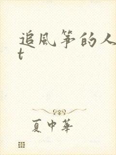 追风筝的人txt封面