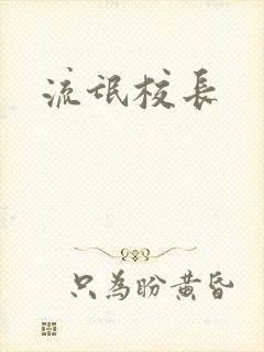流氓校长封面
