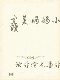 完美妈妈小说阅读
