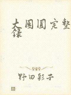 大团圆完整版目录
