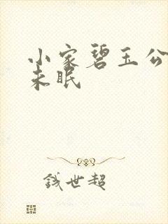 小家碧玉公主夜未眠封面