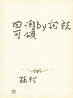 回潮by词枝陈可颂封面