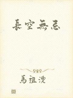 长空无忌封面