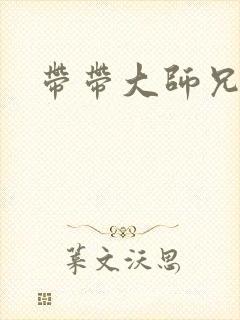 带带大师兄封面