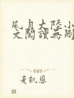 风月大陆小说全文阅读无删减