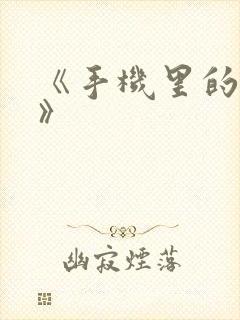 《手机里的秘密》