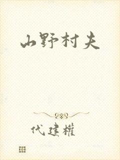 山野村夫封面
