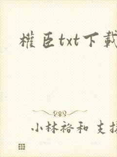 权臣txt下载
