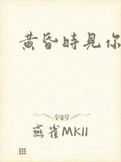 黄昏时见你
