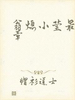 翁熄小莹最新节章