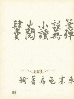 肆火小说笔趣免费阅读无弹窗