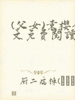 (父女)袁樱全文免费阅读