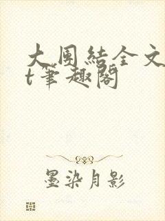 大团结全文txt笔趣阁封面