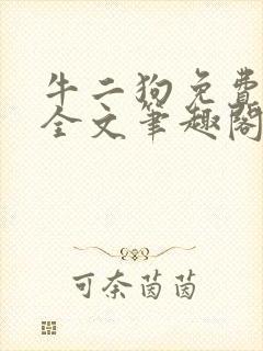 牛二狗免费阅读全文笔趣阁