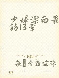 少妇洁白最刺激的13章