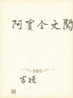 阿宾全文阅读