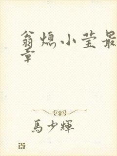 翁熄小莹最新节章封面