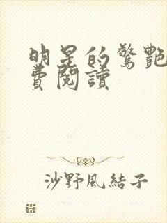 明星的惊艳史免费阅读