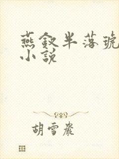 燕钗半落琥珀糖小说封面