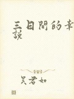 三日间的幸福小说封面