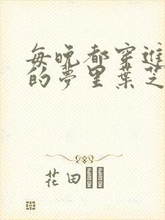 每晚都穿进男神的梦里叶芝琴小说
