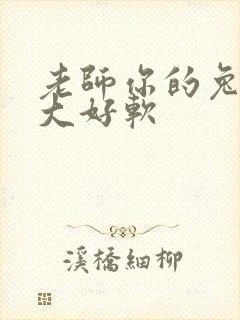 老师你的兔子好大好软