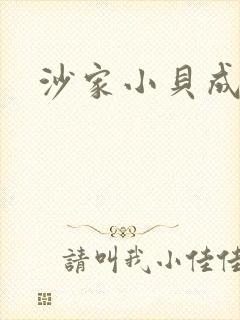 沙家小贝成长记封面