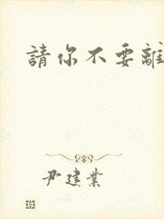 请你不要离开我