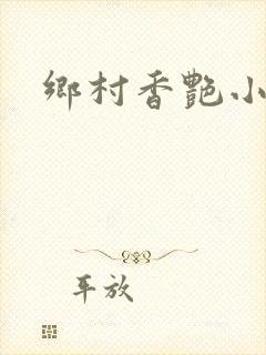 乡村香艳小说封面
