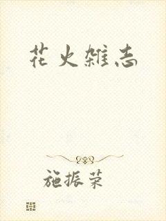 花火杂志封面