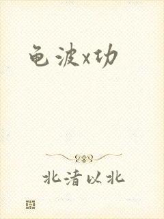 龟波x功封面