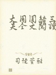 大团圆结三女一夫全文阅读封面