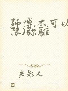 师傅,不可以(限)弥骓封面