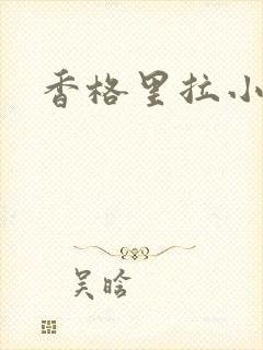 香格里拉小说封面