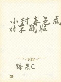 小村春色成刚txt末删版封面