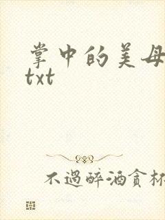 掌中的美母版主txt