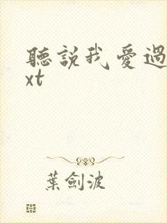 听说我爱过你txt封面