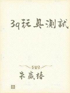 3q玩具测试员封面