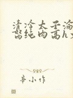 清冷太子沦为禁胬纯肉高h文封面